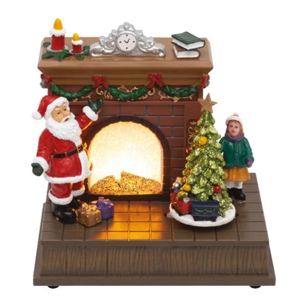 Svetleća LED diorama kamin Home