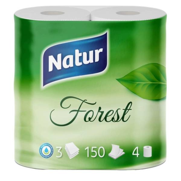 Toalet papir NATUR forest 3sloja 4kom