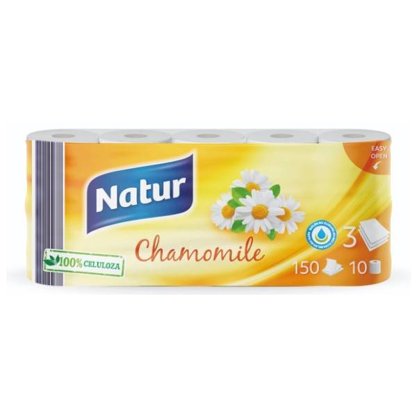 Toalet papir NATUR kamilica 3sloja 10kom