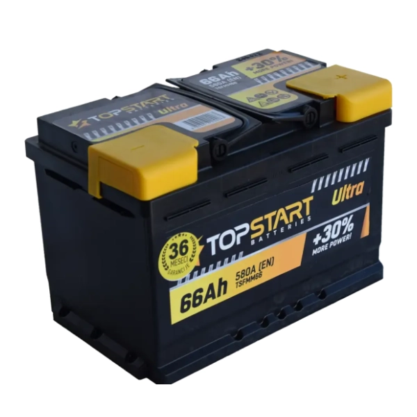 TOP START akumulator 12V 66Ah 580A desno+