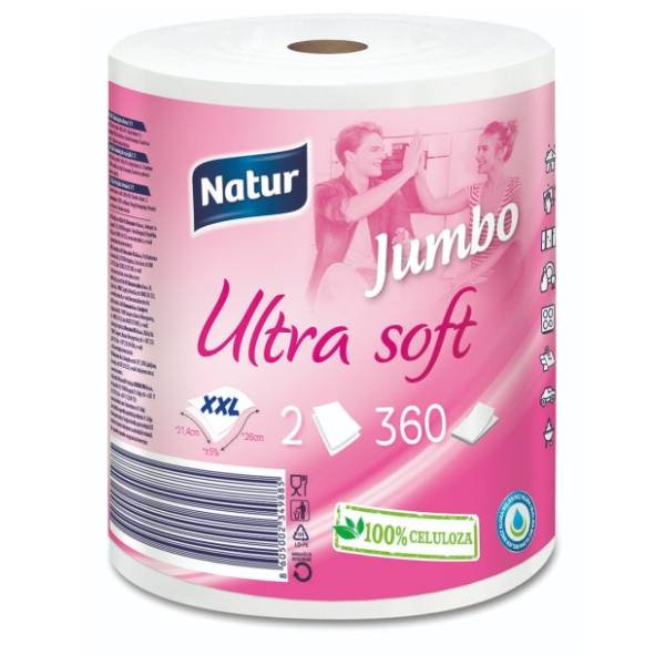 Ubrus NATUR Jumbo ultra soft 2sloja 1kom