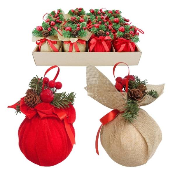 Ukras Božićna kuglica 10cm 41-129000	12kom 