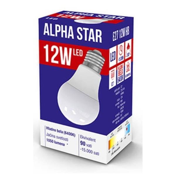 ALPHA STAR LED sijalica E27 12W 6400K 