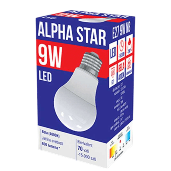 ALPHA STAR LED sijalica E27 9W