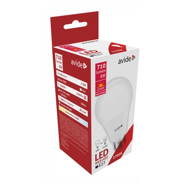 AVIDE LED sijalica E27 8W