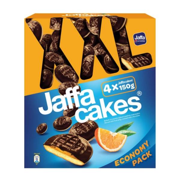 Biskvit JAFFA Cakes pomorandža XXL 4x150g