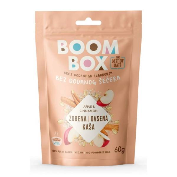 BOOM BOX ovsena kaša jabuka cimet 60g