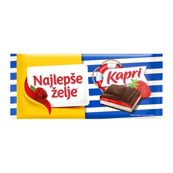 Čokolada NAJLEPŠE ŽELJE Kapri 190g