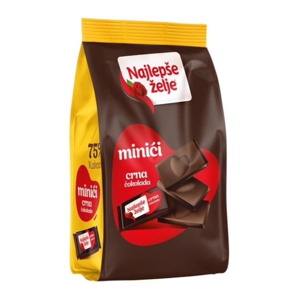 Čokolada ŠTARK Najlepše želje Mini Crna 150g