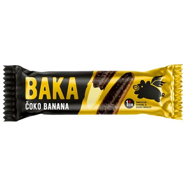 Čokoladica BAKA čoko bananica 25g
