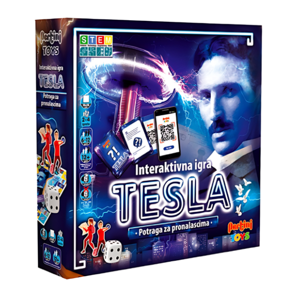 Društvena igra Potraga za pronalascima Tesla PERTINI