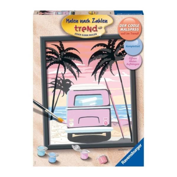 Društvena igra Slikaj po brojevima Plaža RAVENSBURGER
