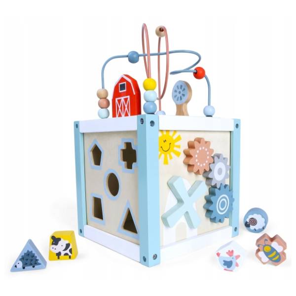 Drvena aktiviti kocka ECO TOYS