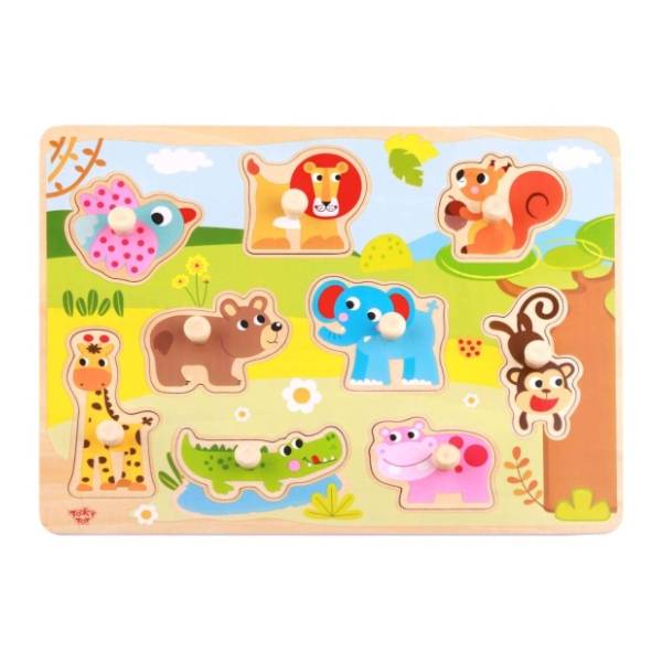Drvena umetaljka Životinje TOOKY TOY