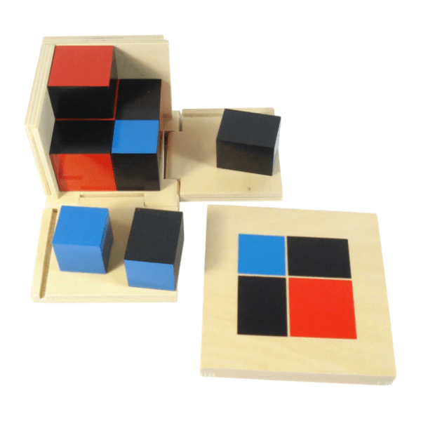 Drvene kocke za slaganje 2x2 MONTESSORI