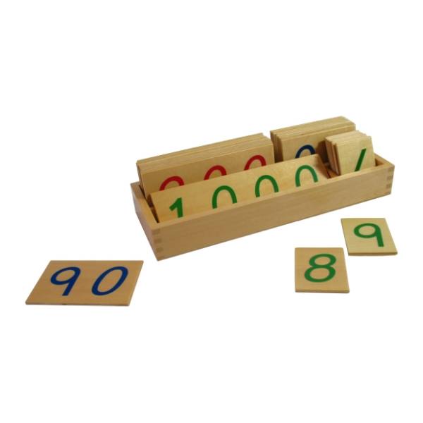 Drvene numeričke pločice MONTESSORI 1-9000