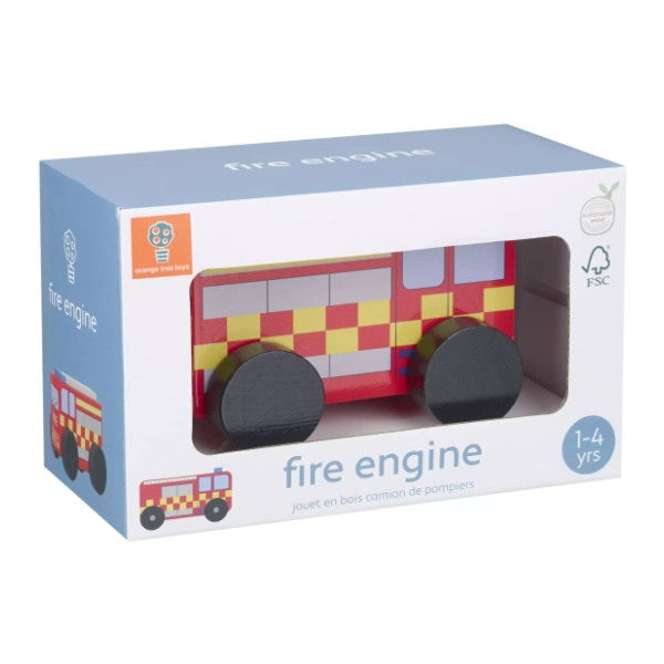 Drveno vozilo Vatrogasac ORANGE TREE TOYS