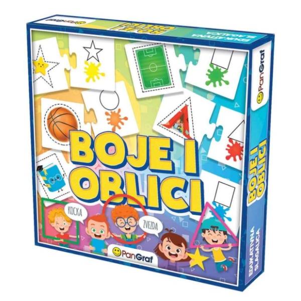 Edukativna igra Boje i oblici PANGRAF