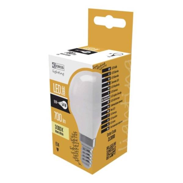EMOS LED sijalica E14 4W Basic mini globe WW ZL3904