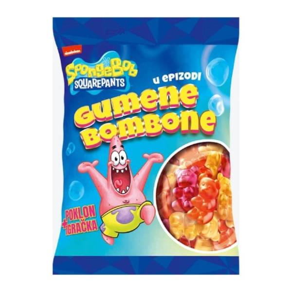 Gumene bombone NELLY Sunđer Bob + igračka 90g