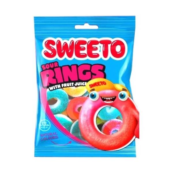Gumene bombone SWEETO prstenovi 80g