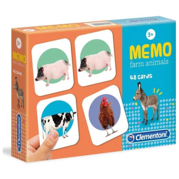 Igra memorije Životinje sa farme CLEMENTONI