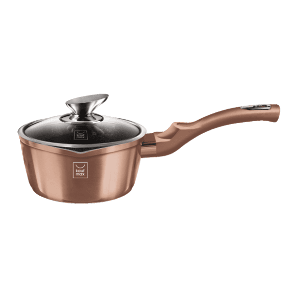 KAUFMAX šerpa sa poklopcem Rose Gold Metalic Collection 16cm