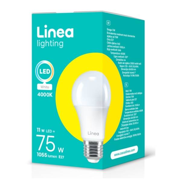 LINEA LED sijalica E27 11W (75W) A60 4000K