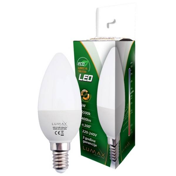 LUMAX LED sijalica E14 5W Eco 6500K