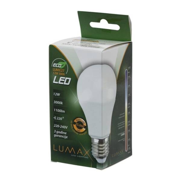 LUMAX LED sijalica E27 12W Eco 3000K