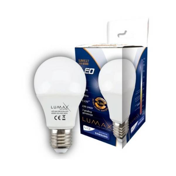 LUMAX LED sijalica E27 9W 6500K