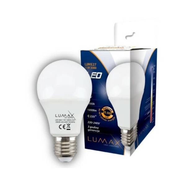 LUMAX LED sijalica E27 11W 3000K 