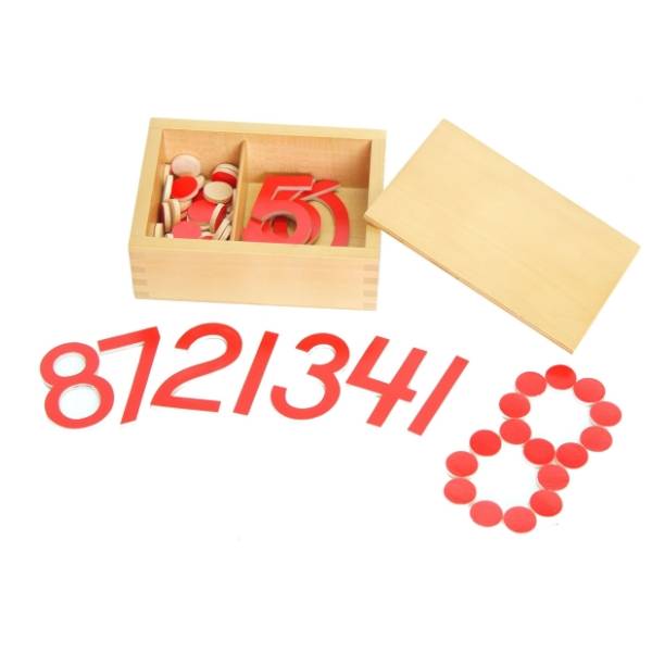 Matematičko upoređivanje brojevi i žetoni MONTESSORI