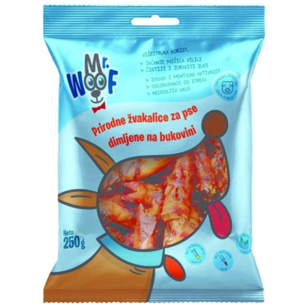 MR. WOOF žvakalice za pse svinjske nogice 2kom