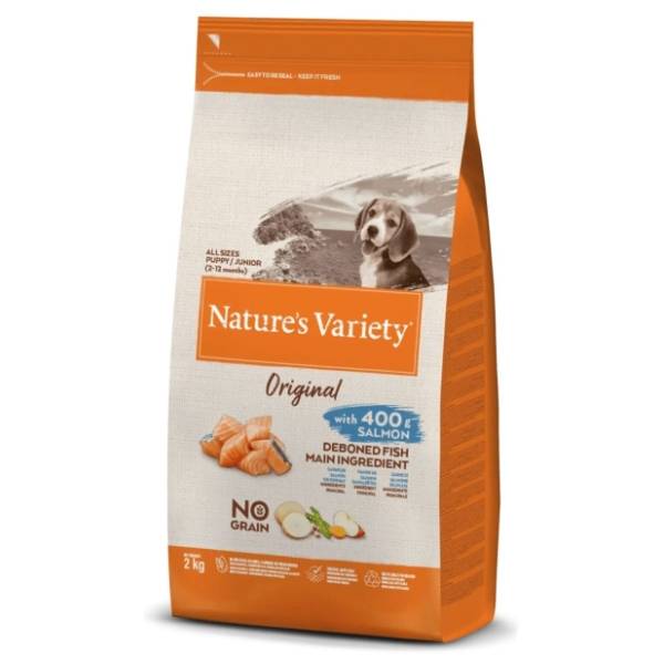 NATURES VARIETY Original junior hrana za pse losos 2kg