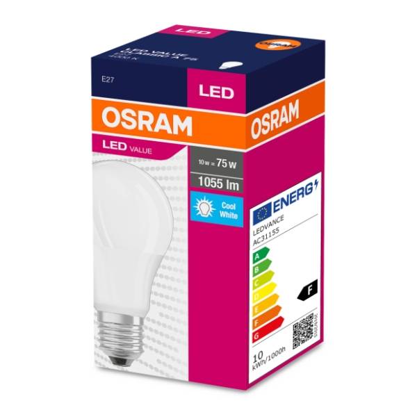 OSRAM LED sijalica E27 10W (75W) Classic A 6500K