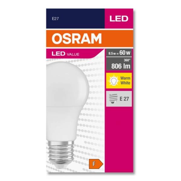 OSRAM LED sijalica E27 8,5W (60W) 2700k