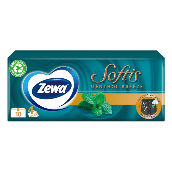 Papirne maramice ZEWA softis menthol 4sloja 10kom