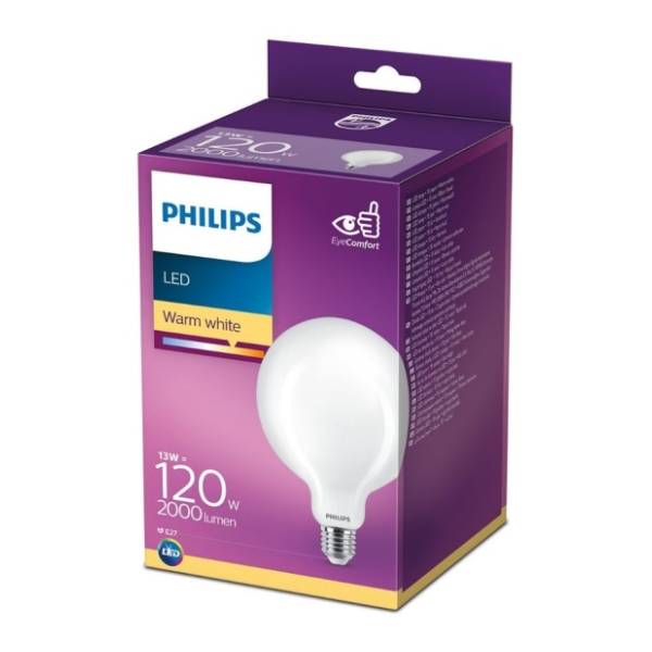 PHILIPS LED sijalica E27 13W (120W) G120 WW 2700K FR ND PS765