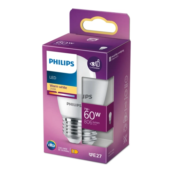 PHILIPS LED sijalica E27 7W (60W) WW FR ND 1PF/10