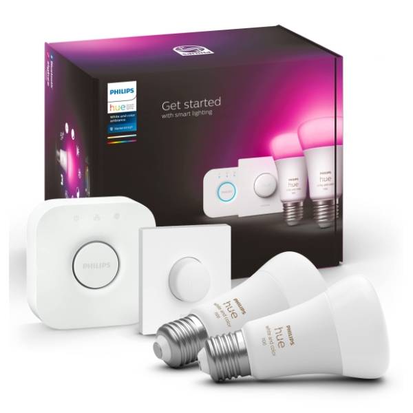 PHILIPS LED set smart sijalica E27 9W A60 HUE 2kom i prekidač