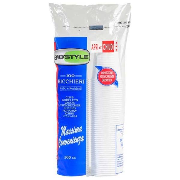 Plastične čaše DOPLA 200ml 100kom bele