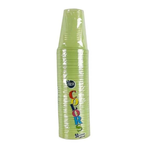 Plastične čaše FRESH 200ml 50kom zelene