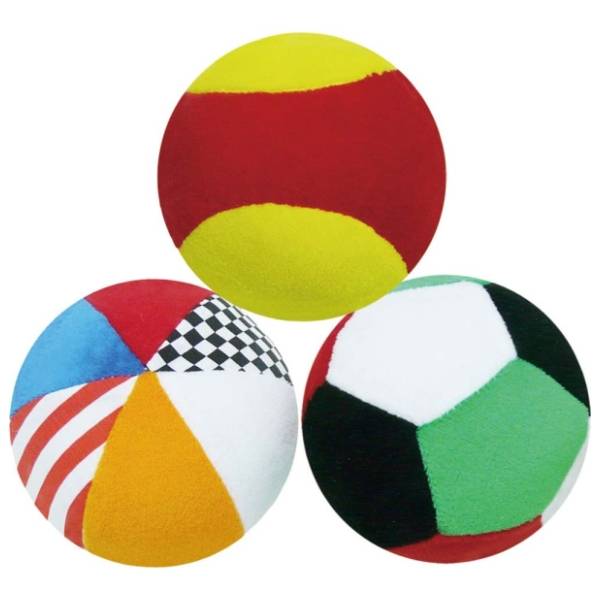 Plišane lopte BIBA TOYS 3kom