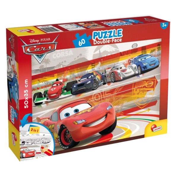 Puzzle Cars 2u1 složi i oboji LISCIANI