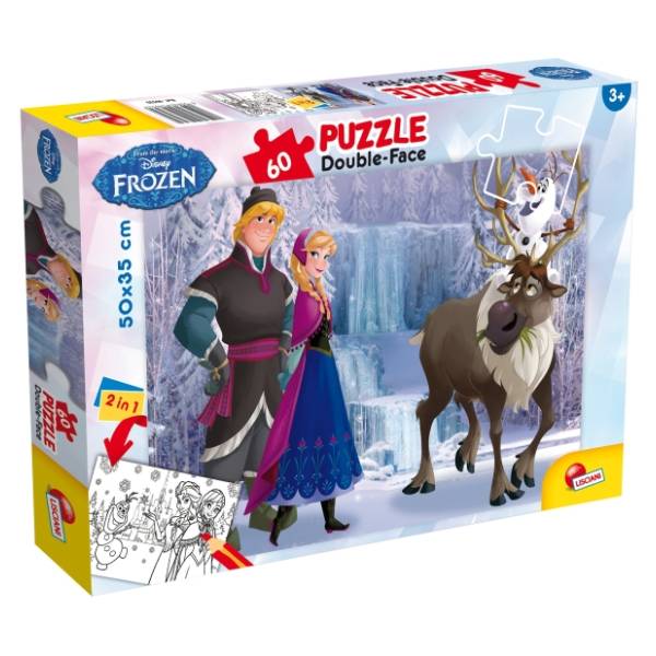 Puzzle Frozen the Iceland 2u1 složi i oboji LISCIANI