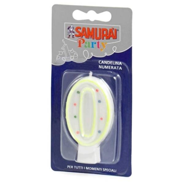 Rođendanska svećica Broj 0 SAMURAI