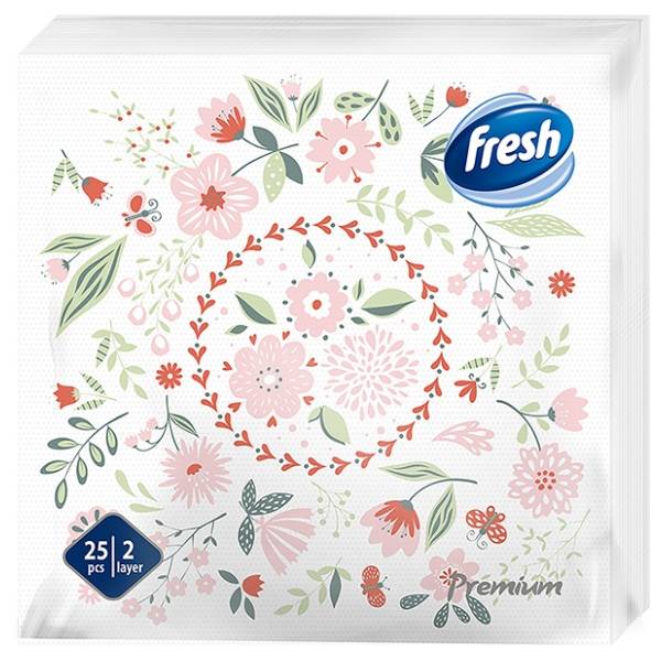 Salvete FRESH Cveće 2sloja 25kom