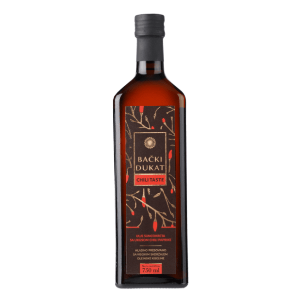 Suncokretovo ulje BAČKI DUKAT Chili taste 750ml
