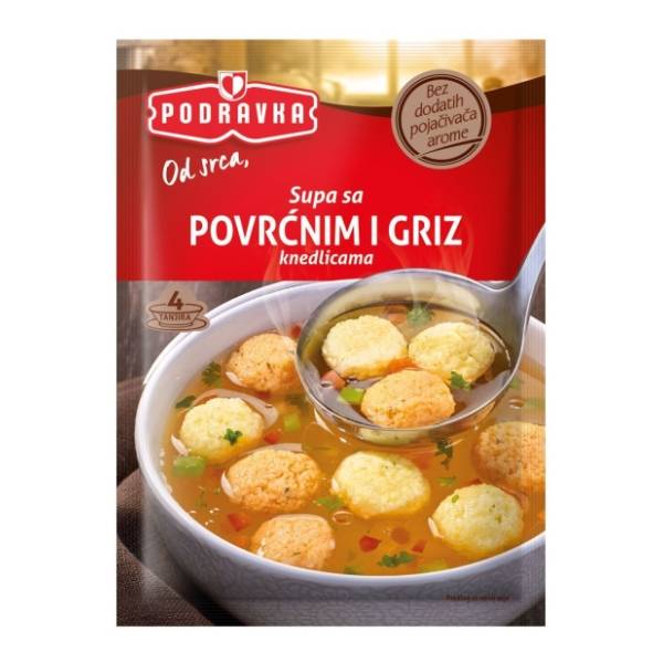 Supa PODRAVKA povrćne i griz knedle 56g